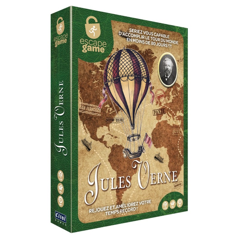 Jeu de plateau - Jules Verne - Le tour du monde en 80 jours
