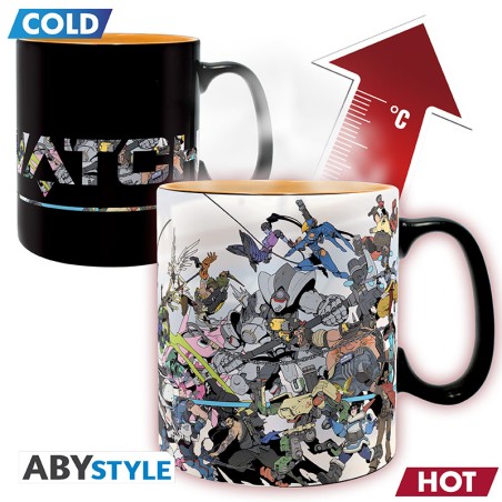 Mug - Thermo-réactif - Overwatch - Héros