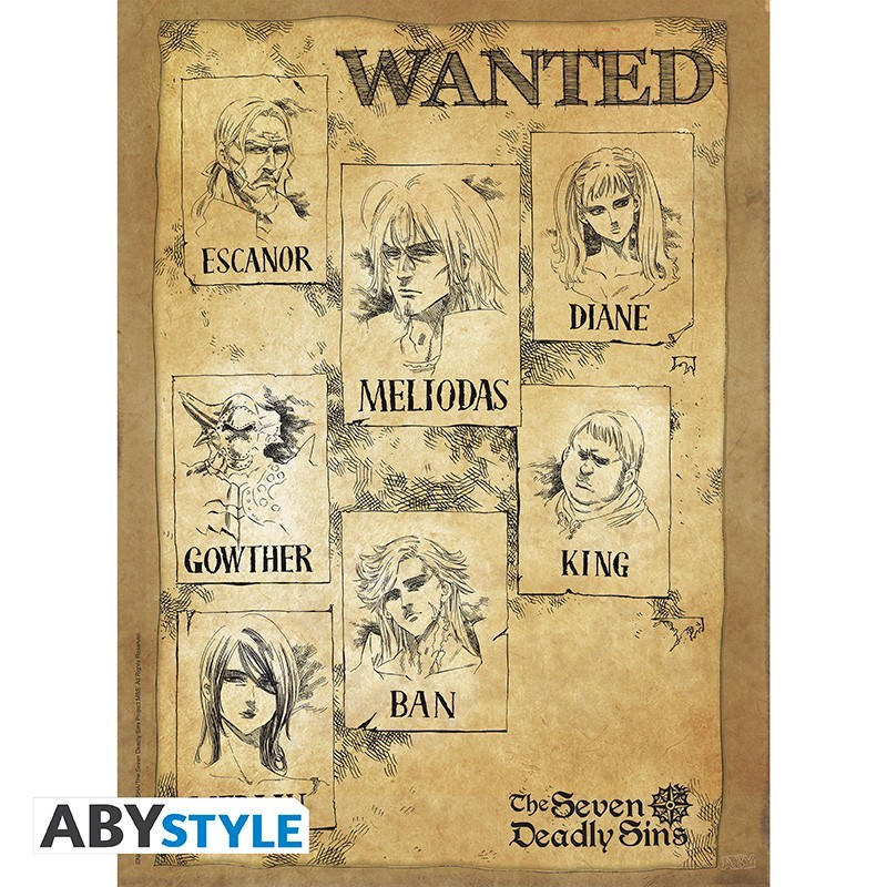 Poster - À plat - Seven Deadly Sins - Recherchés