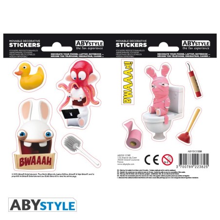 Autocollant - Stickers - Lapin Crétin - Bwaaaaaa !