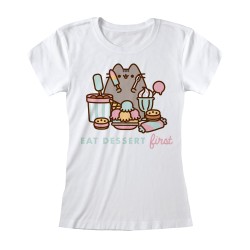 T-shirt - Pusheen the Cat - Eat Dessert first