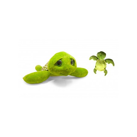 Plush - Divers - lying Turtle Glitter Eyes
