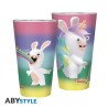 Verre - XXL - Lapin Crétin - Arc en ciel