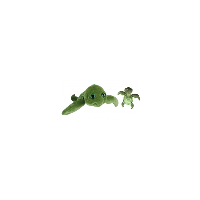 Plush - Divers - lying Turtle Glitter Eyes