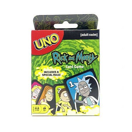 UNO - Classique - Familial - Cartes - Rick & Morty