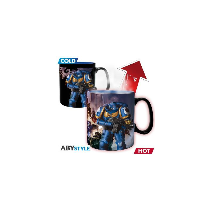 Mug - Thermo-réactif - Warhammer 40K - Ultimamarine & Black Legion