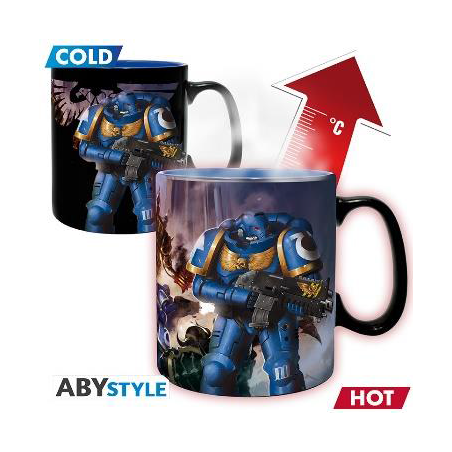 Mug - Thermo-réactif - Warhammer 40K - Ultimamarine & Black Legion