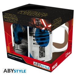 Mug - Subli - Star Wars - SW9 & R2D2 & Rey