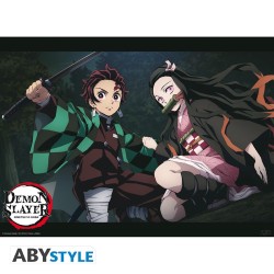 Poster - À plat - Demon Slayer - Tanjiro et Nezuko