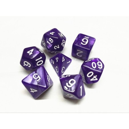 Set de dés - Dés - Violet Nacré