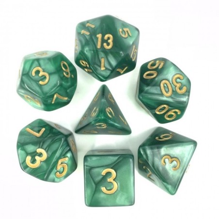 Set de dés - Dés - Vert nacré