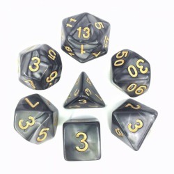 Set de dés - Dés - Noir nacré