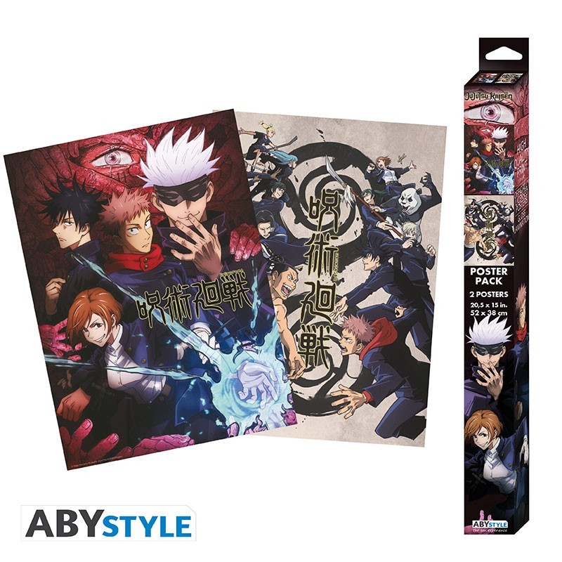 Poster - Set of 2 - Jujutsu Kaisen - Group & School