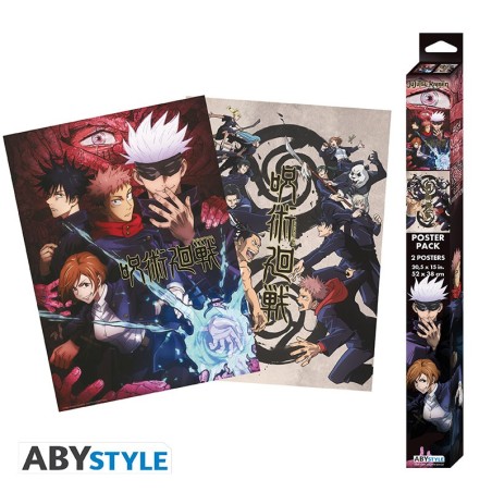 Poster - Set of 2 - Jujutsu Kaisen - Group & School