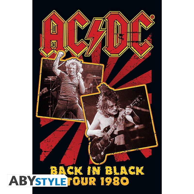 Poster - Roulé et filmé - AC/DC - Back in Black 80
