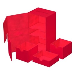 Boîte pour cartes - Twin Flip´n´Tray 200+ - Rouge - XenoSkin