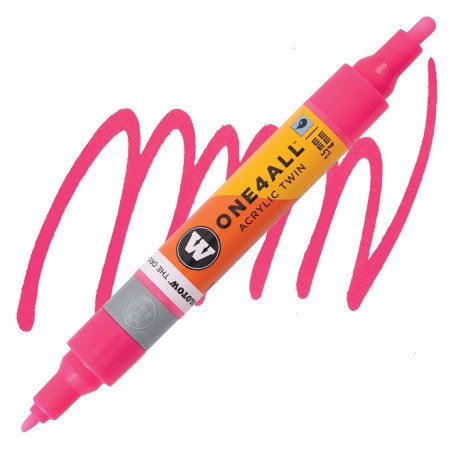 Marqueur pour maquettes - Accessoires maquettes - Acrylic Twin Rose Fluo Phospho.
