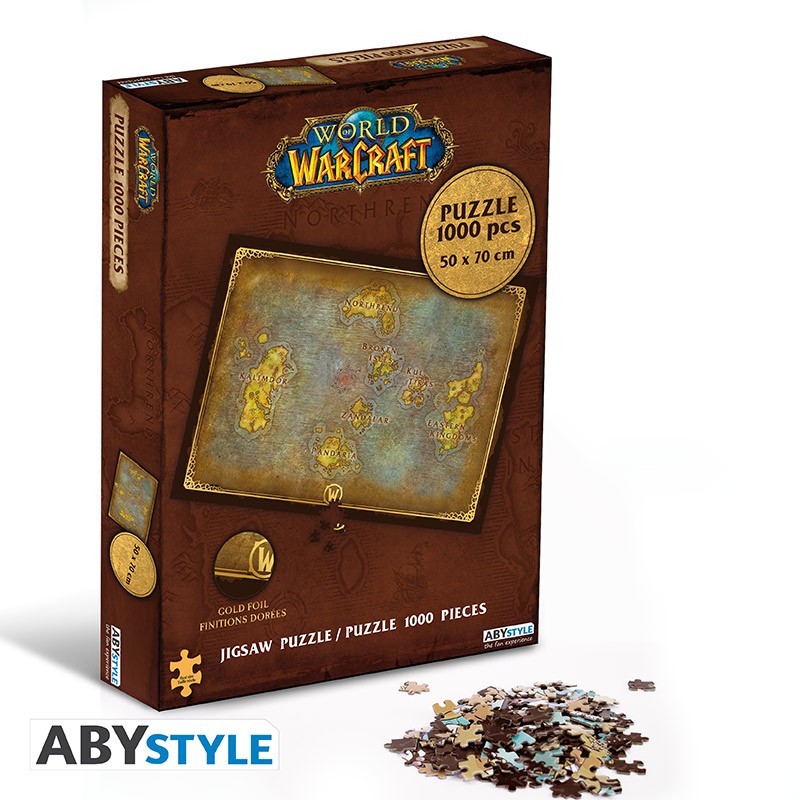 Puzzle - Casse Tête/Réflexion - Indépendant de la langue - World of Warcraft - 1000 pcs - Azeroth