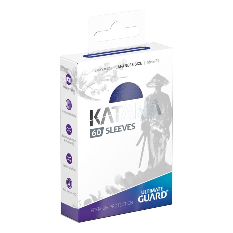 Protège-cartes - Boîte de 60 pièces - Katana - Small - Bleu