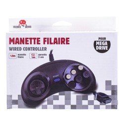 Manette filaire - Megadrive - Sega - 6 boutons