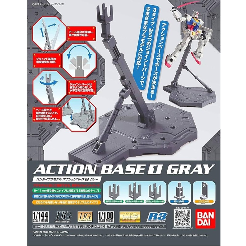 Accessoire Maquettes - Support - Gris (Display) - Action Base