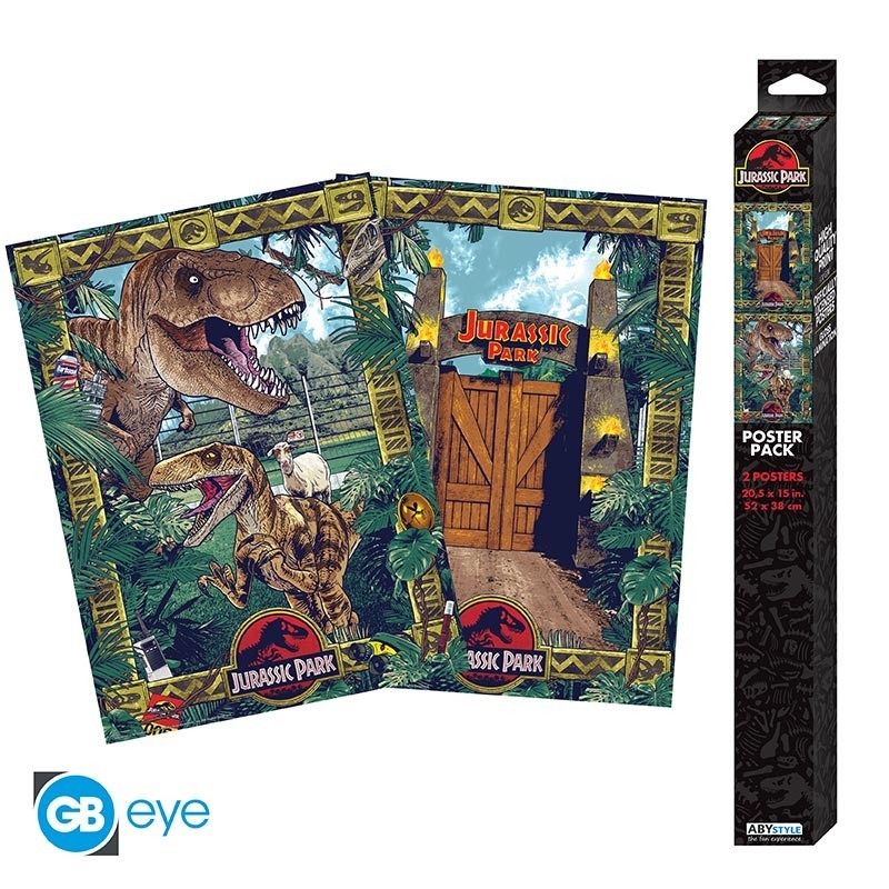 Poster - Set of 2 - Jurassic Park - Doors and Biodiversity