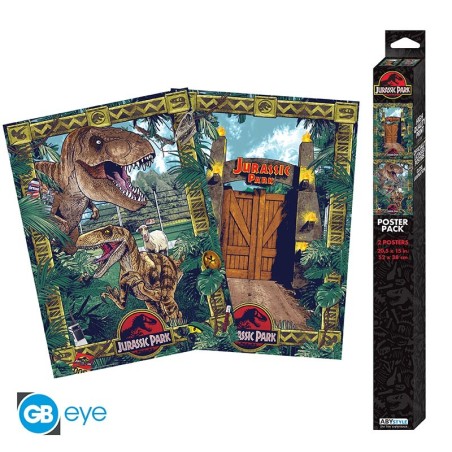 Poster - Set of 2 - Jurassic Park - Doors and Biodiversity