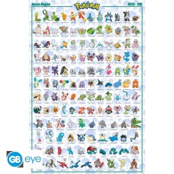 Poster - Roulé et filmé - Pokemon - Pokedex Hoenn