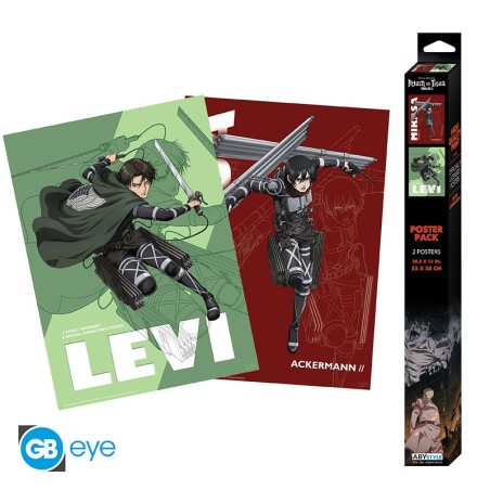 Poster - Pack de 2 - L'Attaque des Titans - Ackermann Set