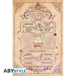 Poster - Rolled and shrink-wrapped - Harry Potter - School List