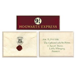 Aimant - Harry Potter - Lettre d'acceptation & Voie 9¾