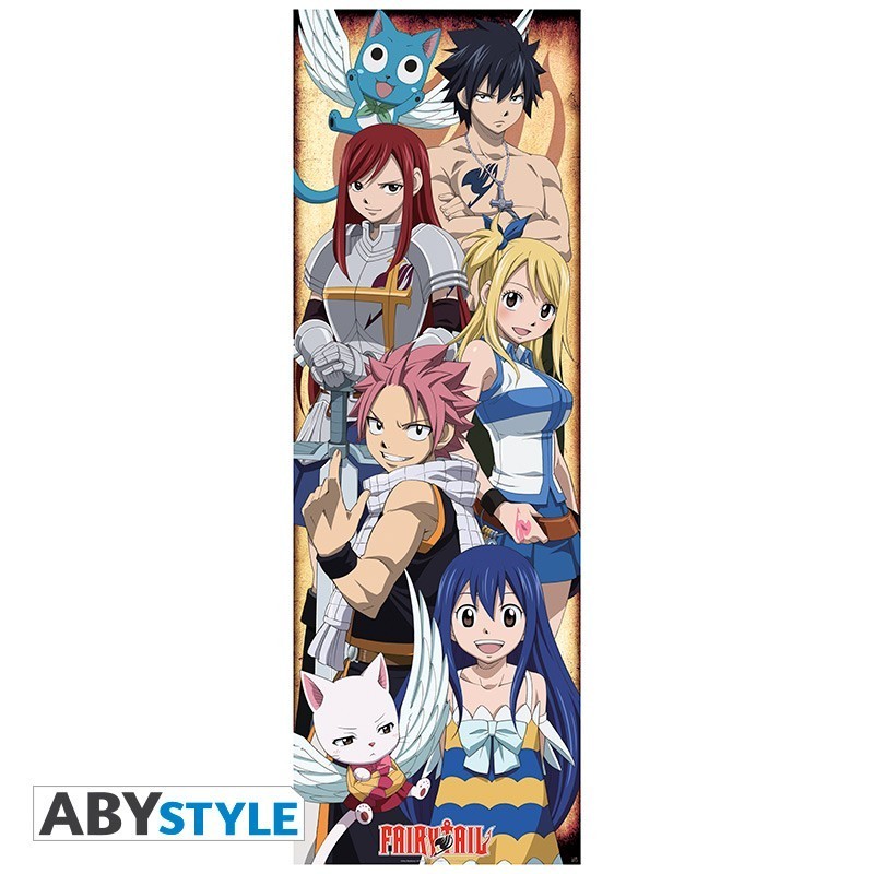 Poster - Roulé et filmé - Fairy Tail - Equipe Natsu