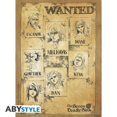 Poster - Flat - Seven Deadly Sins - Wanted