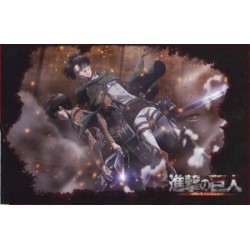 Drapeau - L'Attaque des Titans - Eren & Levi 