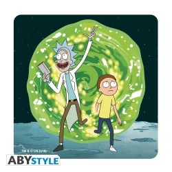 Accessoire Cuisine - Sous-verre - Rick & Morty - Set 4 Emblèmes