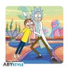 Accessoire Cuisine - Sous-verre - Rick & Morty - Set 4 Emblèmes