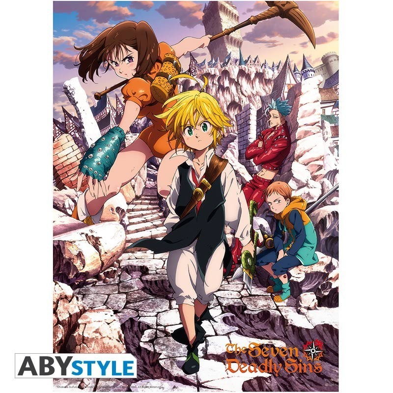 Poster - À plat - Seven Deadly Sins - Groupe