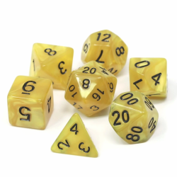 Dice sets - Dices - Pearly Yellow