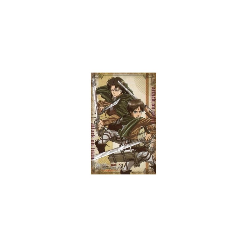 Drapeau - L'Attaque des Titans - Eren & Levi
