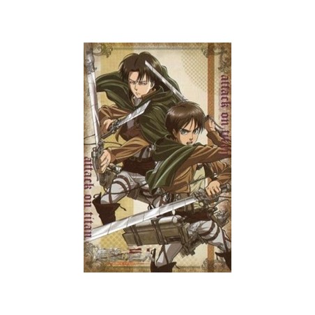 Drapeau - L'Attaque des Titans - Eren & Levi