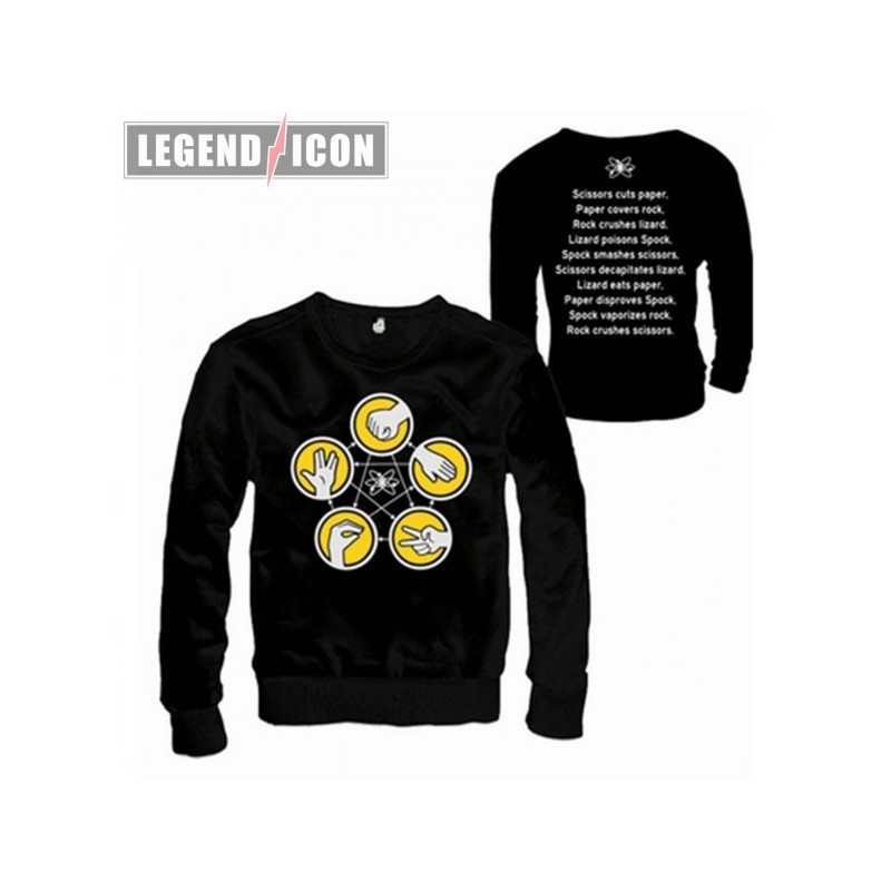 Sweater - The Big Bang Theory - Stone, Leaf, Scissors, Lizard, Spok