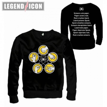 Sweater - The Big Bang Theory - Stone, Leaf, Scissors, Lizard, Spok