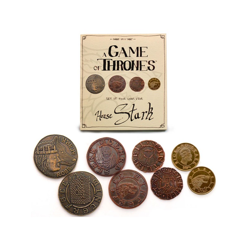 Replica - Game of Thrones - Four Coins from House Stark