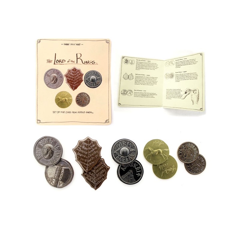 Replica - Lord of the Rings - Middle-Earth - Set of 5 coins