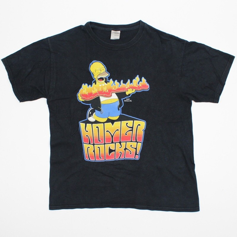 T-shirt - The Simpsons - Homer Rocks