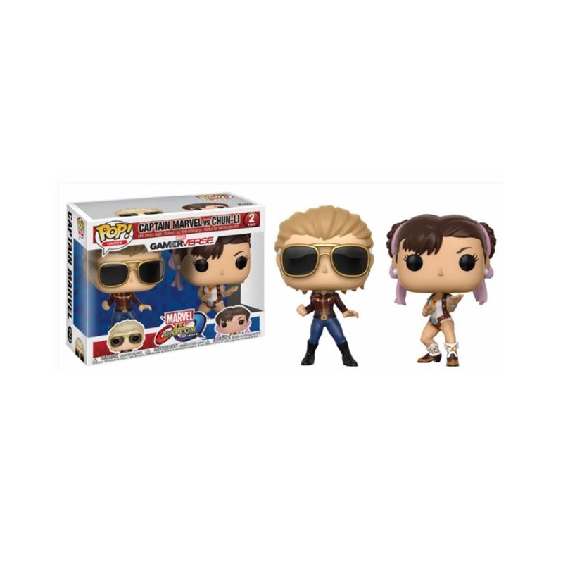 POP - Marvel - Captain Marvel - 2 - Captain Marvel & Chun-Li