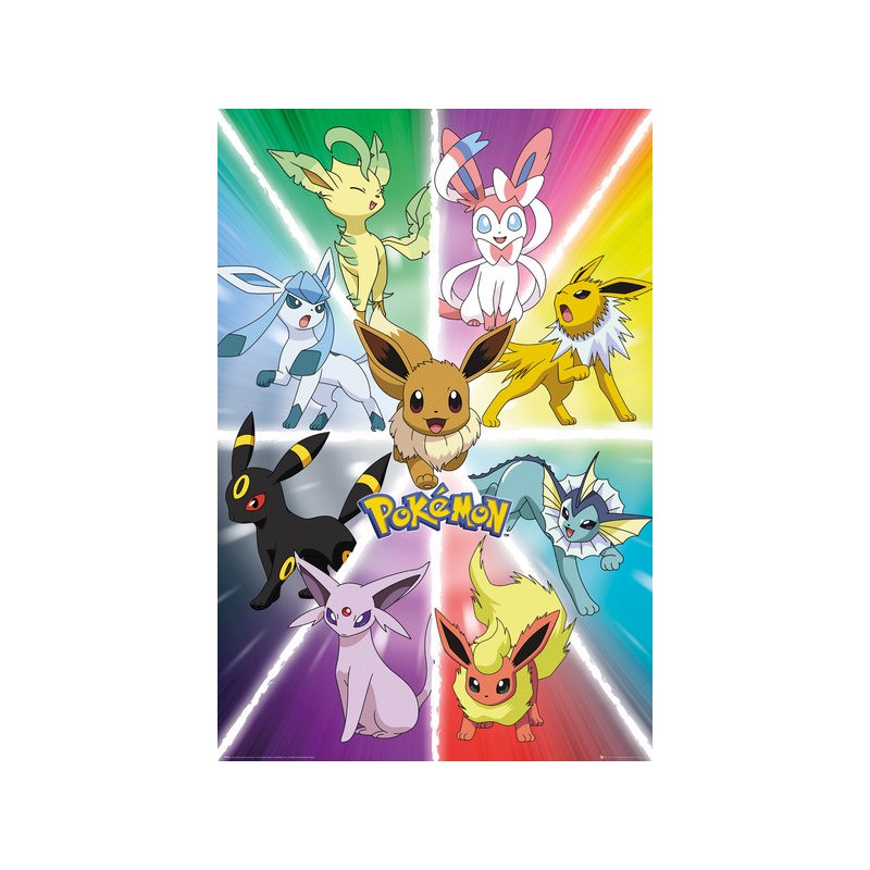 Poster - Rolled and shrink-wrapped - Pokemon - Evolution - Eevee