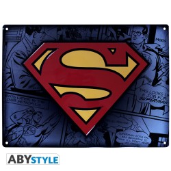 Plaque métallique - Superman - Logo