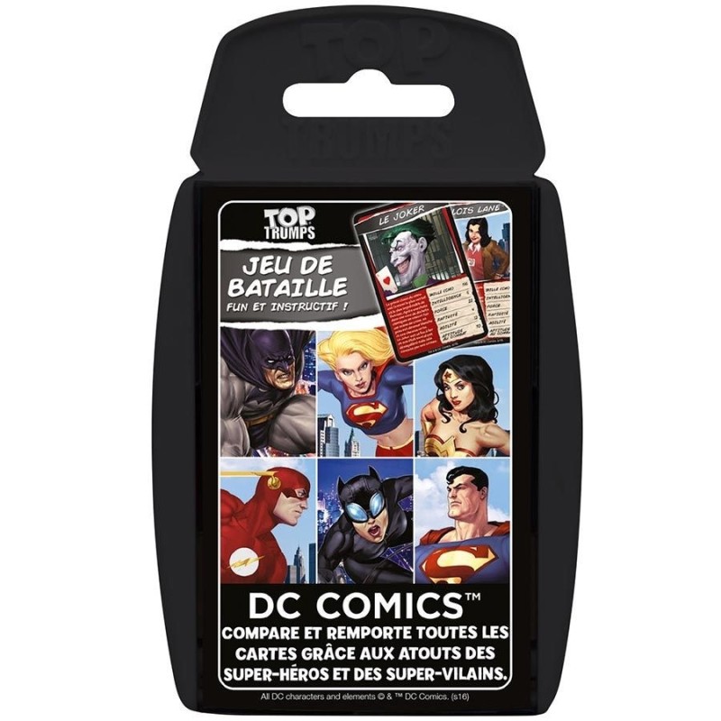Bataille - Hasard - Pour enfants - Cartes - DC Comics - Top Trump
