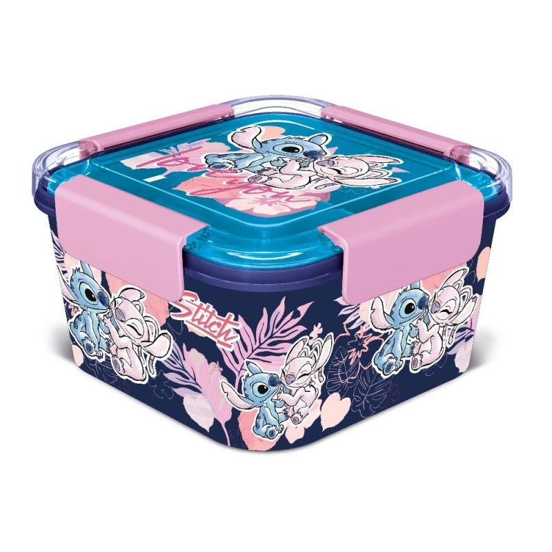 Lunch Box - Multi-compartment - Lilo & Stitch - Angel & Stitch